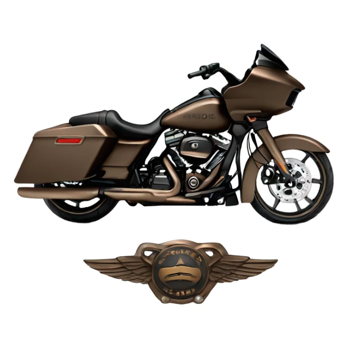 Road glide Harley black bronze rims sticker