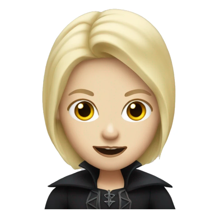 blonde vampire with blonde hair  sticker