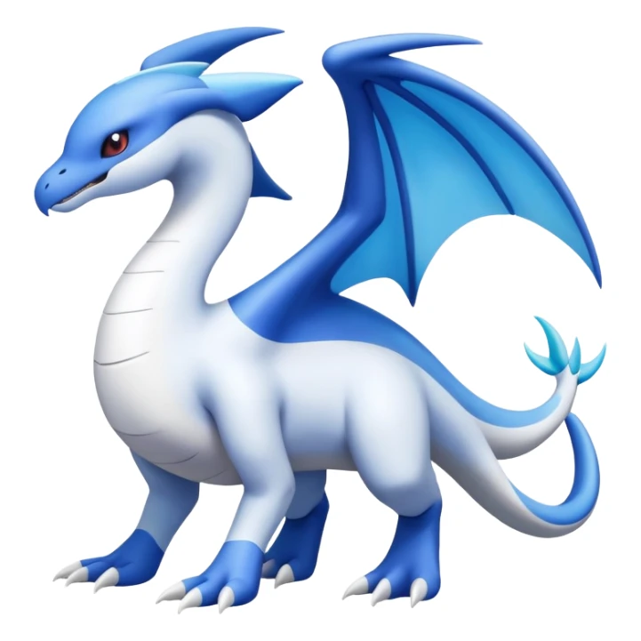Dragonair-Lugia-Latios-Fakémon-hybrid-creature (full body)  sticker