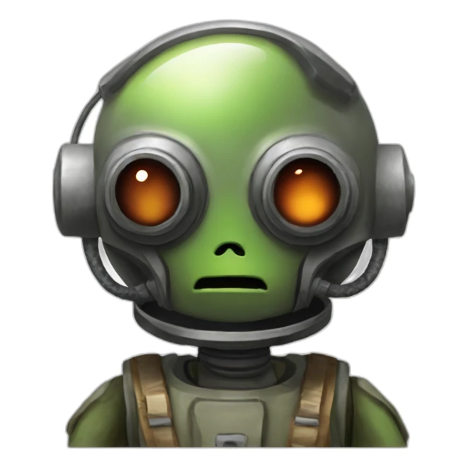 martian from the war of the worlds sticker