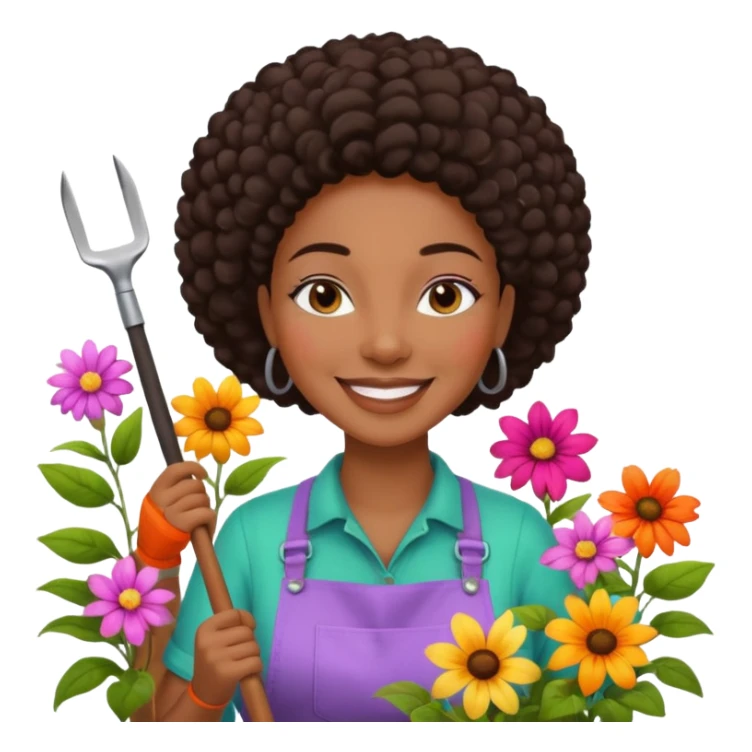 Urban Gardener black woman sticker