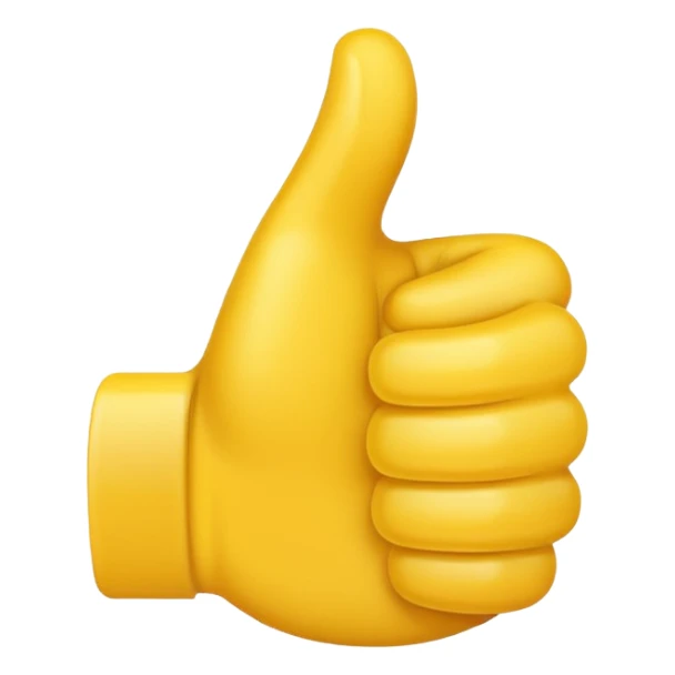 thumbs up emoji, positive and bold sticker