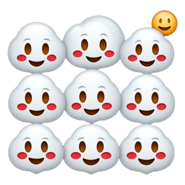 Emojis qui rigole fusionné avec l’emojis fantôme 👻 sticker