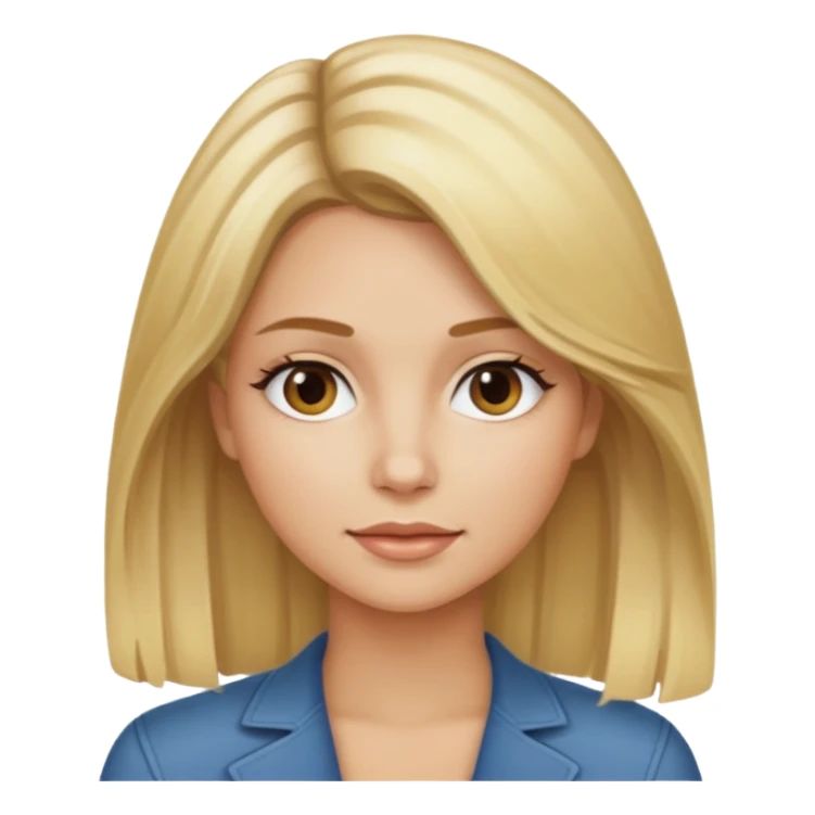 Tipos de rubio en mujer  con californianas  sticker