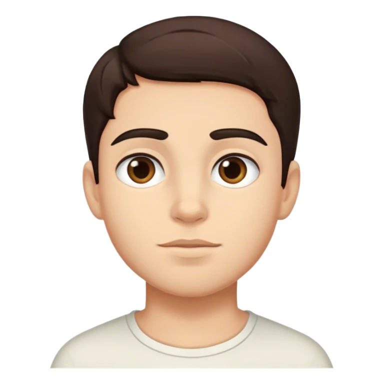 dark brown hair italian boy  sticker