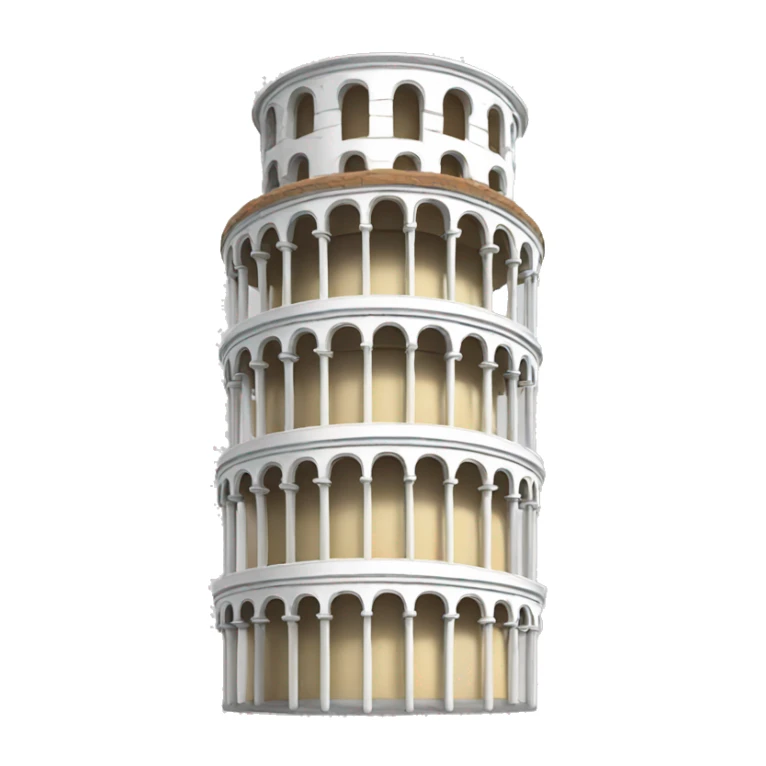 Leaning tower of pisa sticker
