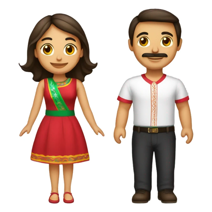Une portugaise et un mexicain en couple sticker