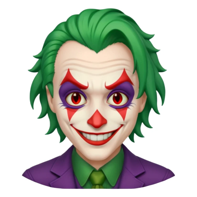 Joker ki souris avec des yeux rouge sticker