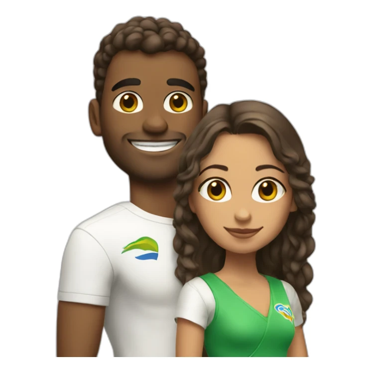 bastien and ines in rio de janeiro sticker