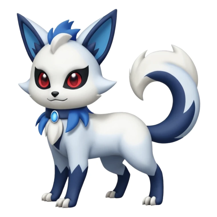Zangoose-Meowstic-Absol-Pachirisu-fusion sticker