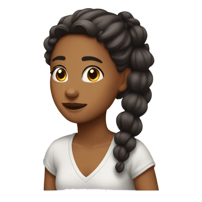 girl rocking in corner bows in hair sticker