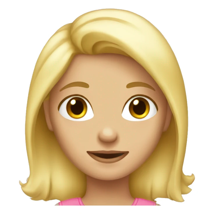 Blond girl in love  sticker