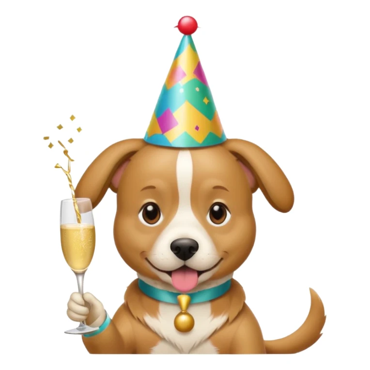 party dog sticker