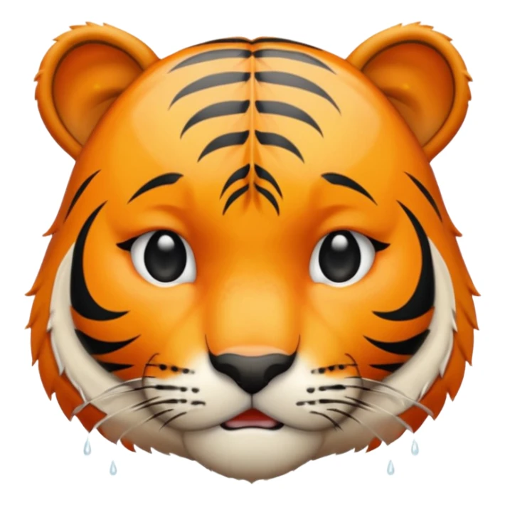 Tête de tigre qui pleure sticker