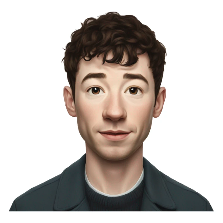 33 years old barry keoghan realistic portrait sticker