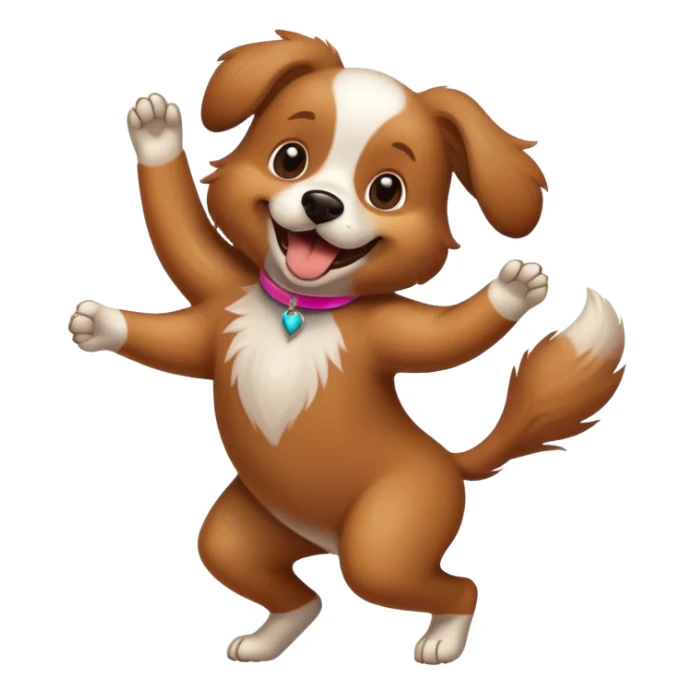 Perro bailando sticker