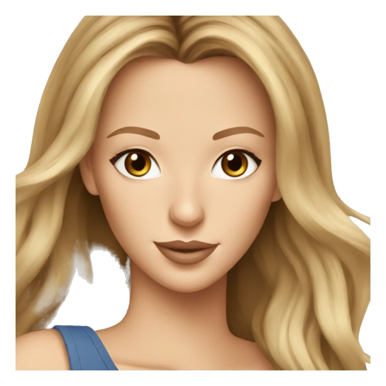 blake lively cartoon wearing tank top sticker