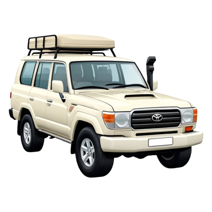 Toyota Land Cruiser - Toyota (Model Year: 2021) (Iconic colour: White) sticker