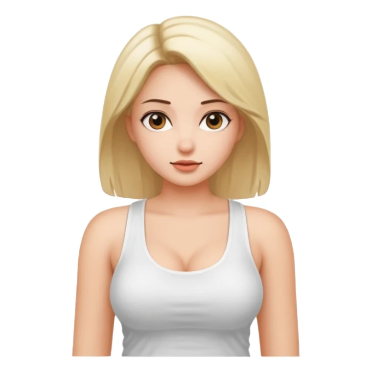 a girl with big boobs sticker