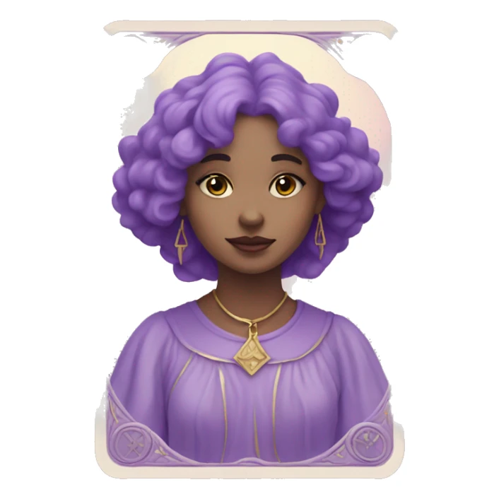 tarot card pastel color purple  sticker