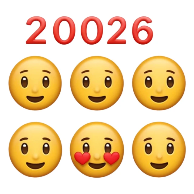 an animated emojis that turns the word "GEO NS" into "2026" sticker