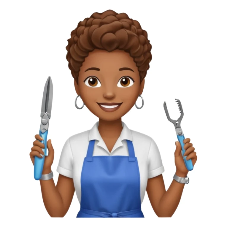 Pet Grooming Stylist black woman  sticker