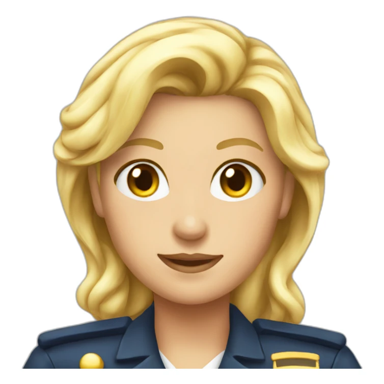 female boat captain blonde old sticker