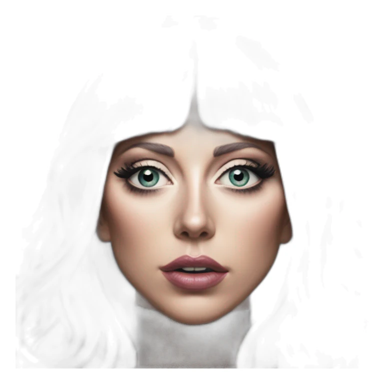 Lady gaga in her chromatica album artwork sticker