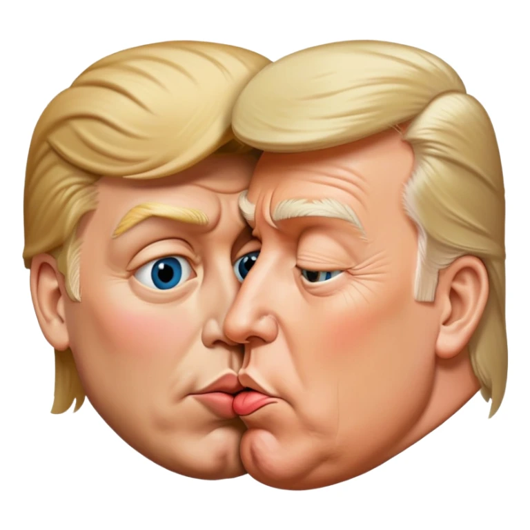 Donald trump kissing h sticker
