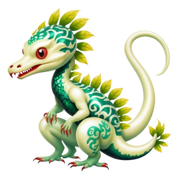 Tropical Tiny Marked Patterned Tribal Shiny Albino Painted Oriental Asian Patterned Tropical Exotic Toxic Suicune-Meloetta-Solgaleo-Rapidash-Arcanine-fusion-hybrid-creature (full body) sticker