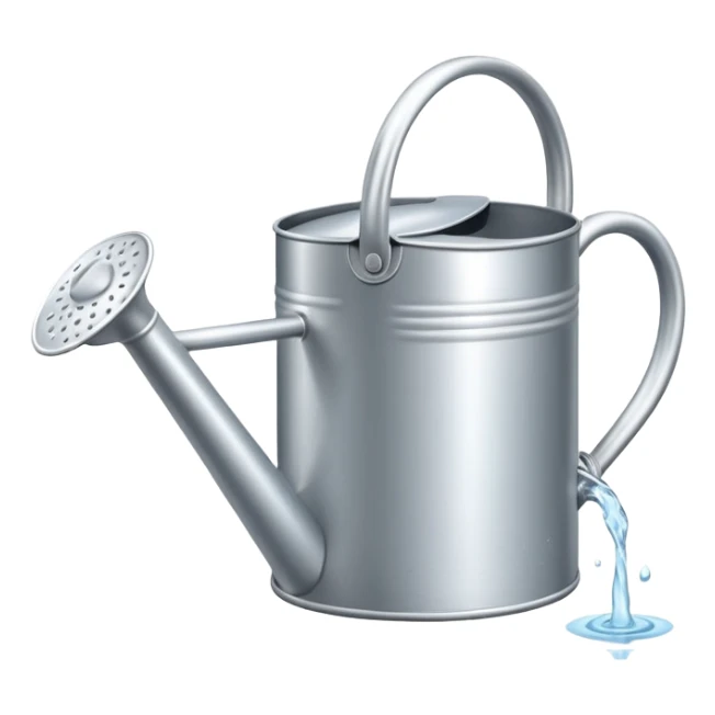 watering can with water coming out of it sticker