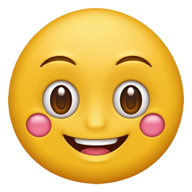 Emoji amarillo mordiéndose la uña (😊+💅) sticker