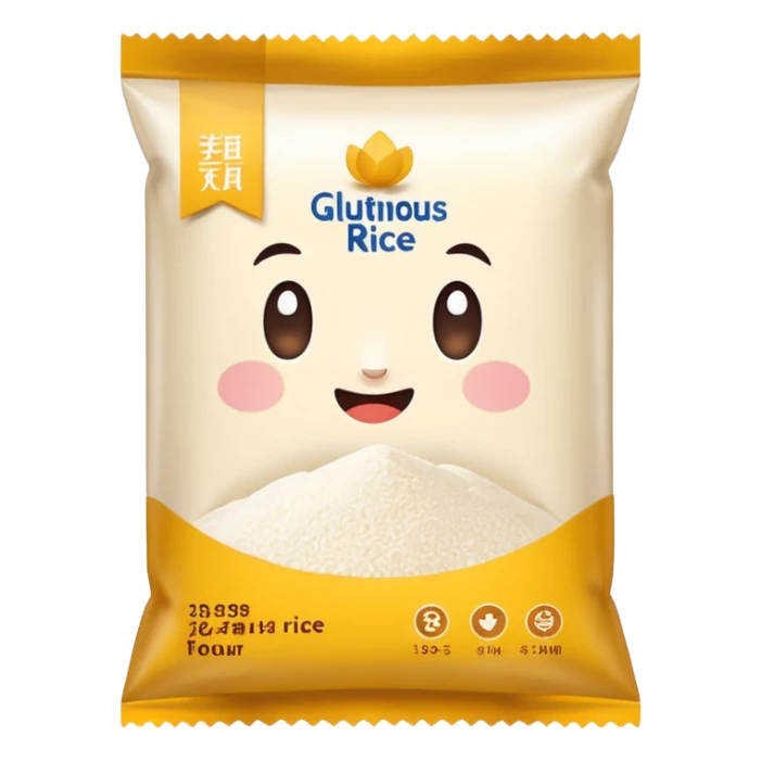 glutinous rice flour package sticker