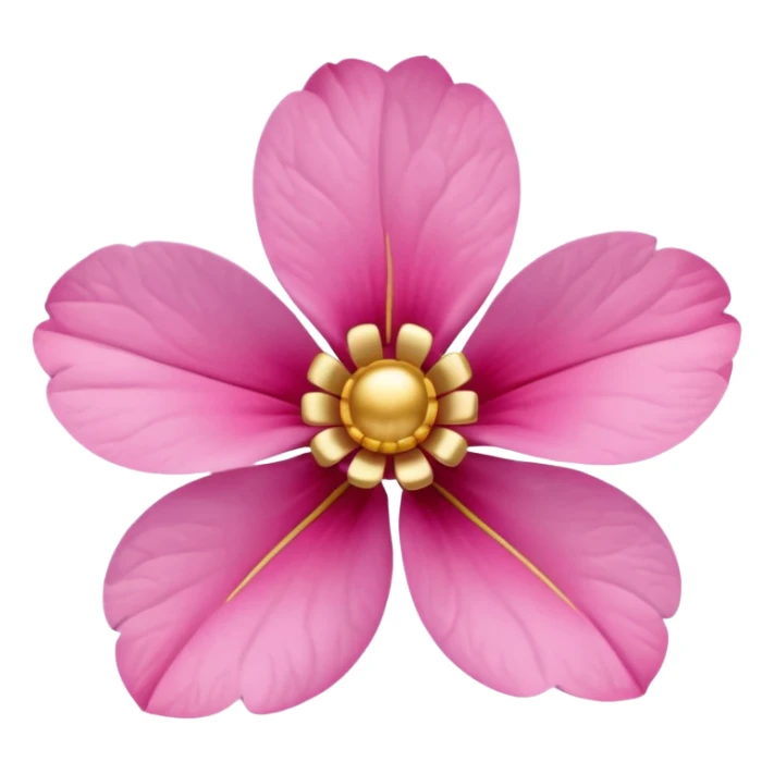 a pink flower wearing earrings sticker