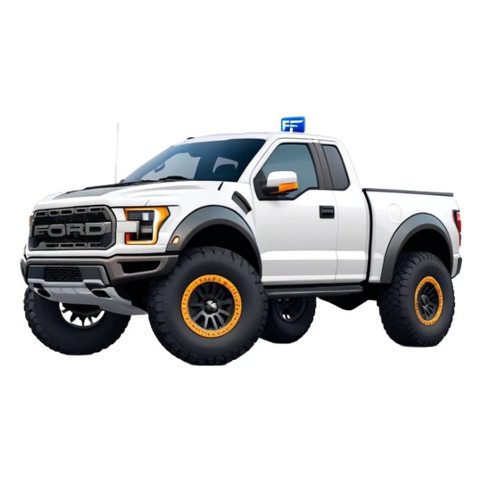 Ford f150 Raptor - Ford (Model Year: 2024) (Iconic colour: White) sticker
