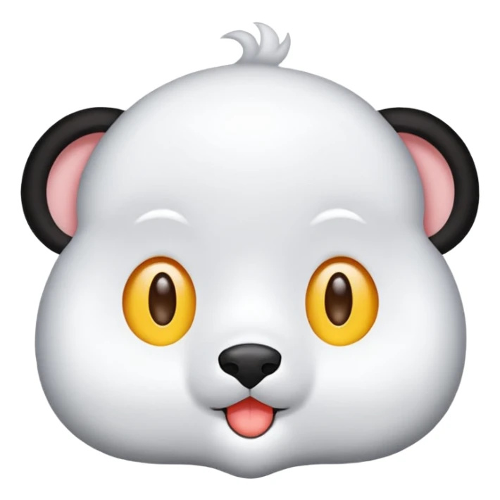 팬더가 놀라는 표정 이모지 sticker