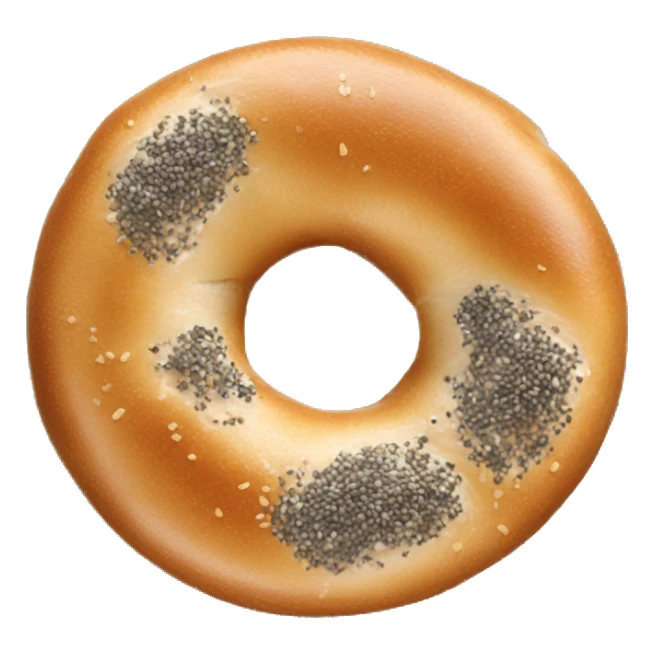 One poppyseed bagel  sticker