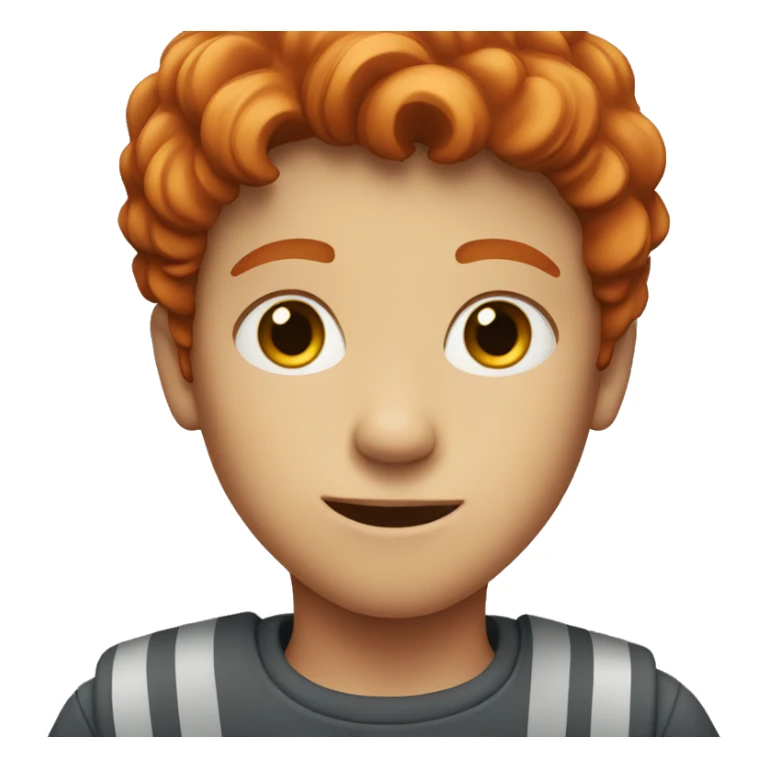 red-haired boy sticker