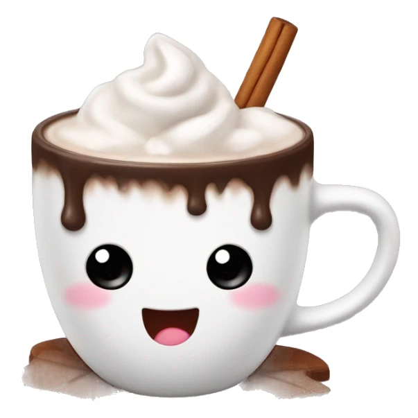 Cute cup of hot coco sticker