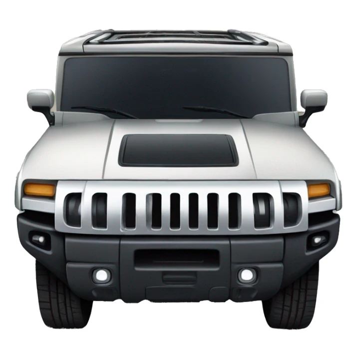 Front view of A hummer car  sticker