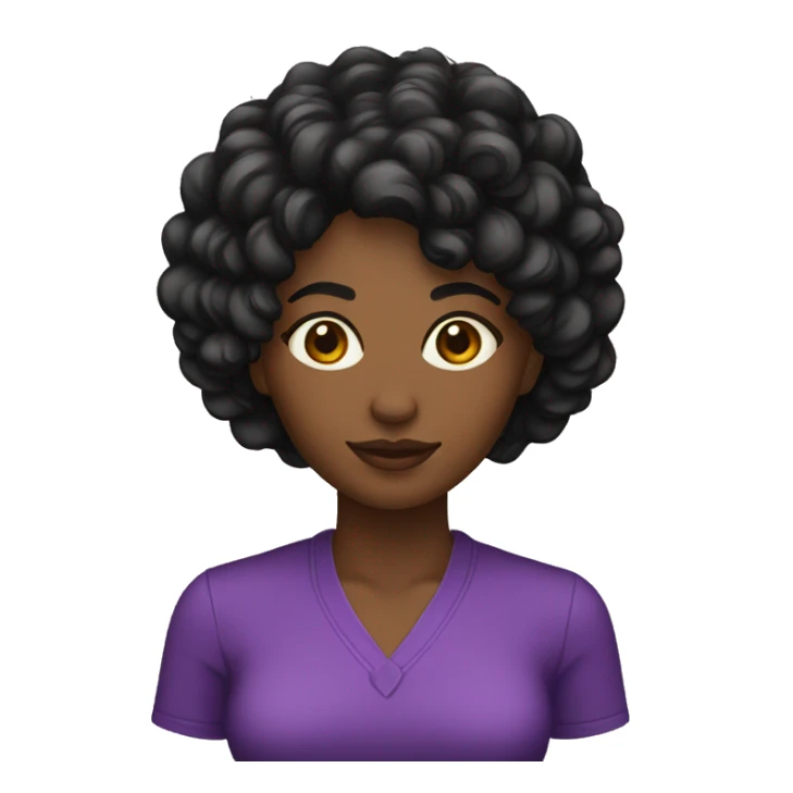 Mulher negra com cabelo curto raspado do lados  sticker