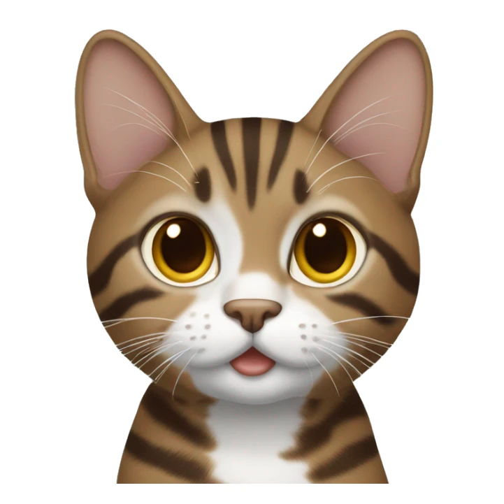 Brown and white tabby sticker
