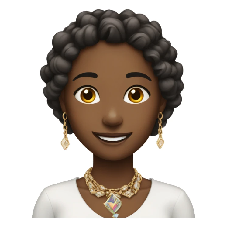 girls with jewelry and smiles sticker