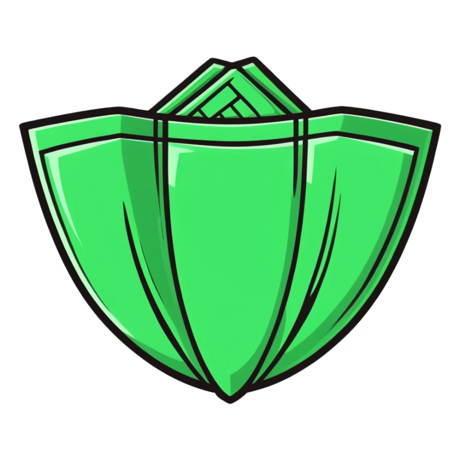 Maya cultural object with minimalist design, clean lines, white with green and black accents sticker