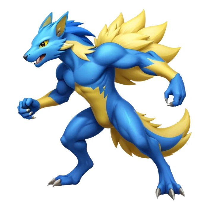 Manectric-Lucio-Fakémon-hybrid-creature (full body)  sticker