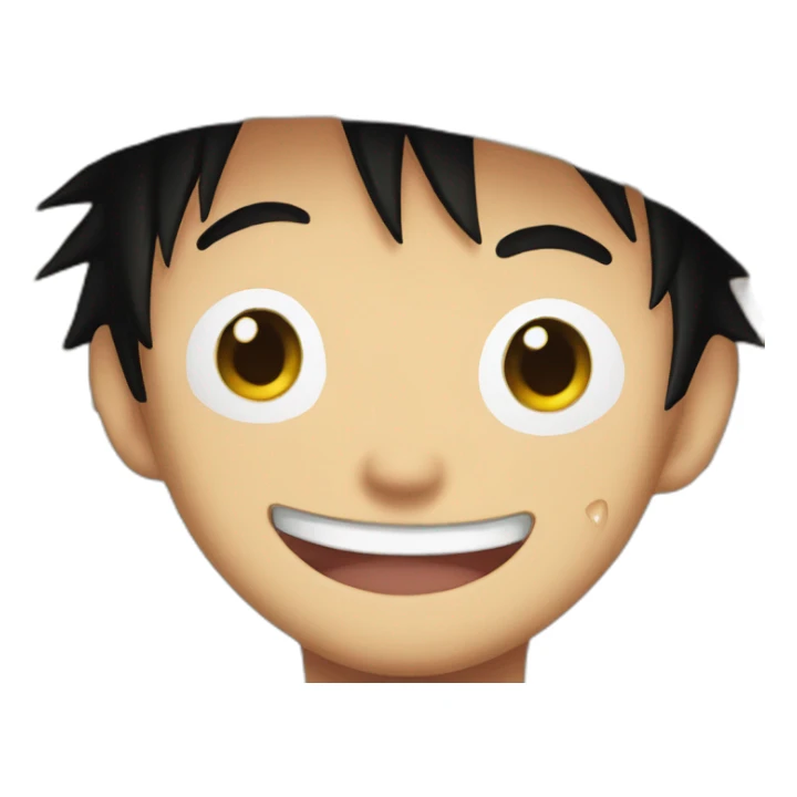 Luffy laughs until tears come out of his eyes sticker