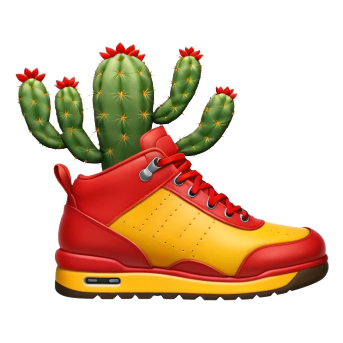 Shoe emoji and the model is the jumpman jack bright cactus sticker