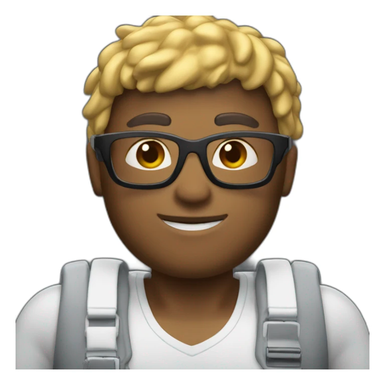 Un mec skiny à lunette en maillot de bain sticker