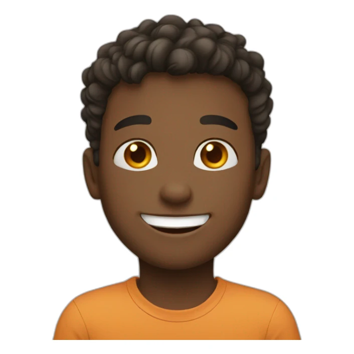 A boy smiling  sticker