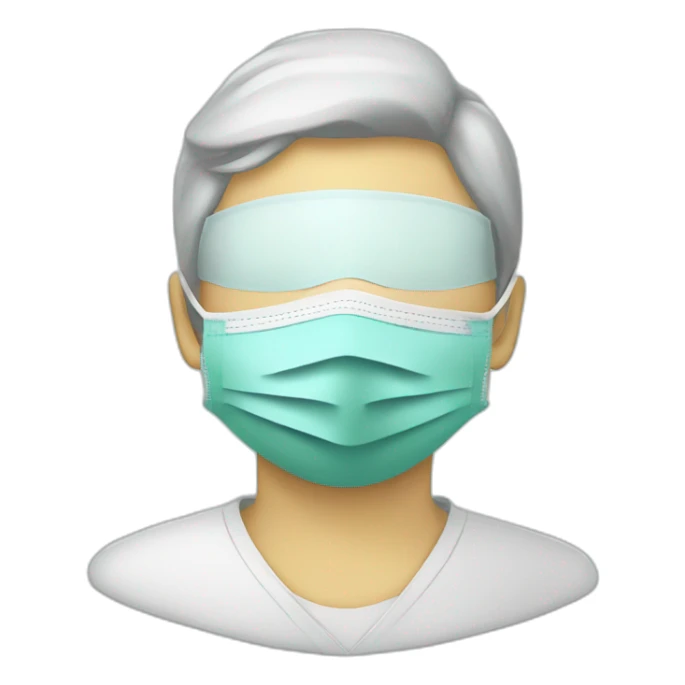 Antiseptic and medical mask sticker